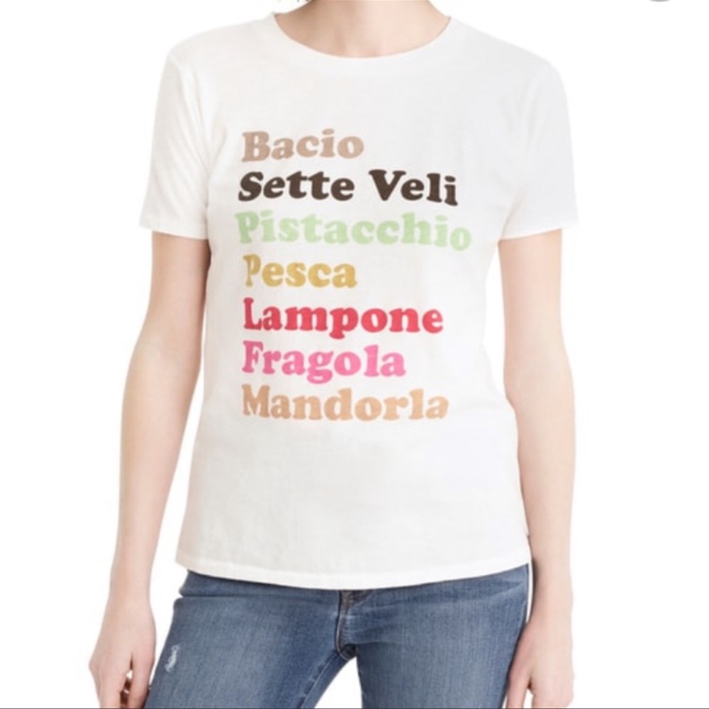 J Crew Gelato Flavor T Shirt